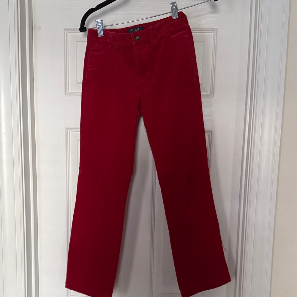 Polo by Ralph Lauren Red Corduroy Trousers